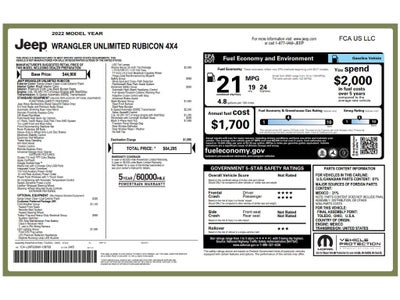 2022 Jeep Wrangler Unlimited Rubicon